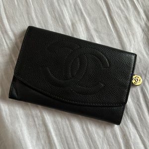 Chanel Timeless Caviar Flap Wallet